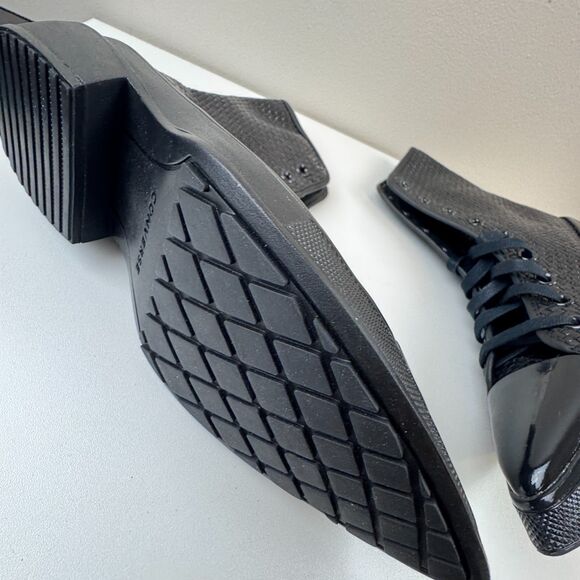Converse Black Chuck 70 De Luxe Pointed Woven Leather High Top Booties Size 7.5 - Picture 10 of 15